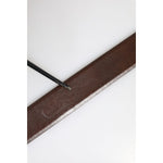 Dolce & Gabbana Brown Classic Gold Metal Logo Buckle Men Belt BEL9303-90