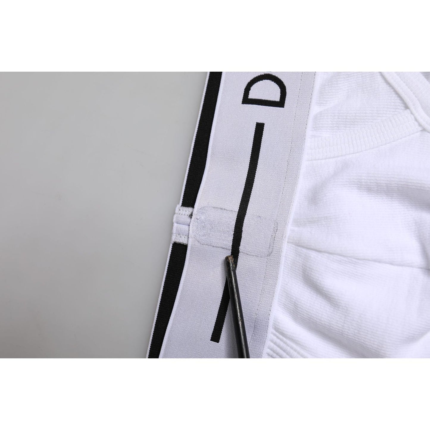 Dolce & Gabbana White Cotton Stretch Regular Brief Underwear