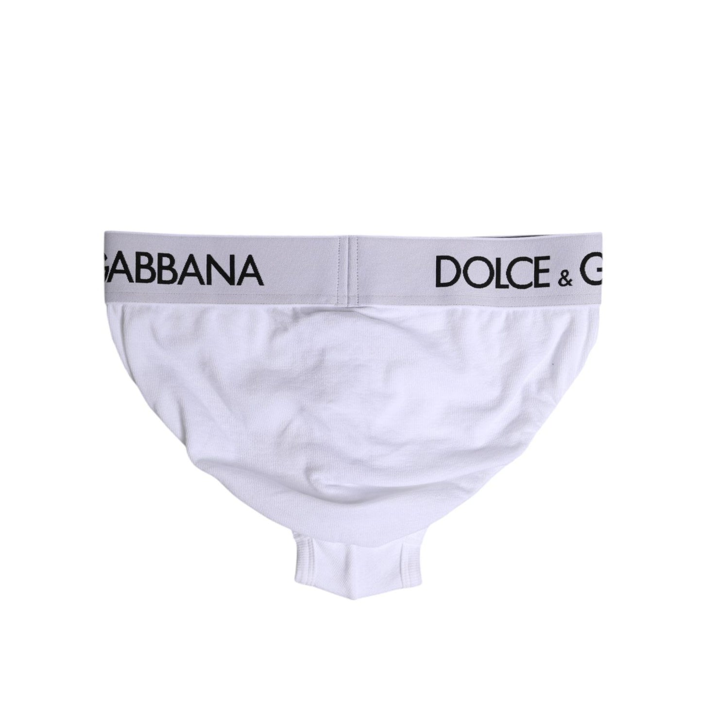Dolce & Gabbana White Cotton Stretch Regular Brief Underwear