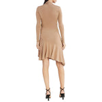 PINKO Beige Viscose Dress PI-15764-XS