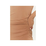 PINKO Beige Viscose Dress PI-15764-XS
