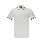 Hugo Boss White Cotton Polo Shirt BO-33092-S