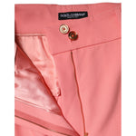 Dolce & Gabbana Pink High Waist Dress Tapered Pants PAN76557-40