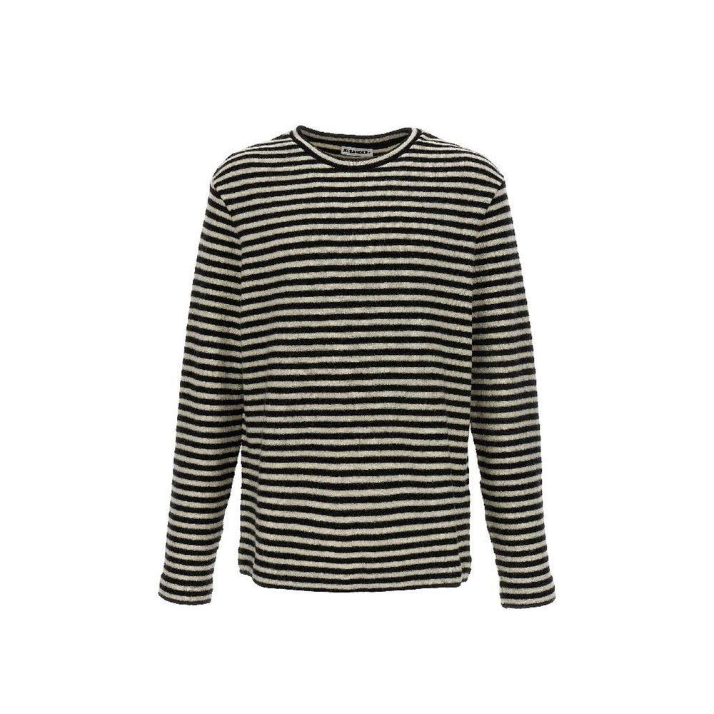 Jil Sander Striped Wool Compact Jersey T-Shirt JI-8815575662804-XL