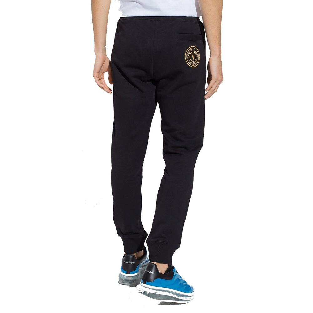 Versace Jeans Black Cotton Joggers (Workout Pants)