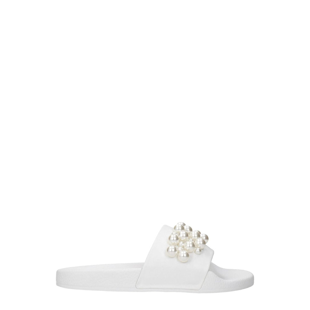 Stuart Weitzman White Leather Slippers Sandals ST-8547202629897-EU36.5/US6.5