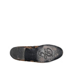 Dolce & Gabbana Black Floral Embroidery Men Loafers Shoes MV7807-44