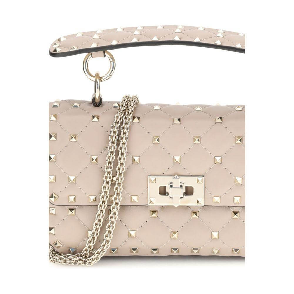 Valentino Garavani Small Leather Rockstud Spike Handbag VA7W2B0123NAPP45BB