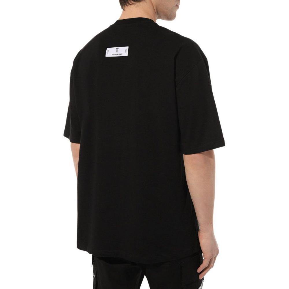 Diego Venturino Black Cotton T-Shirt