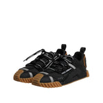 Dolce & Gabbana Black Logo Lace Up Low Top NS1 Sneakers Shoes MV7863-41