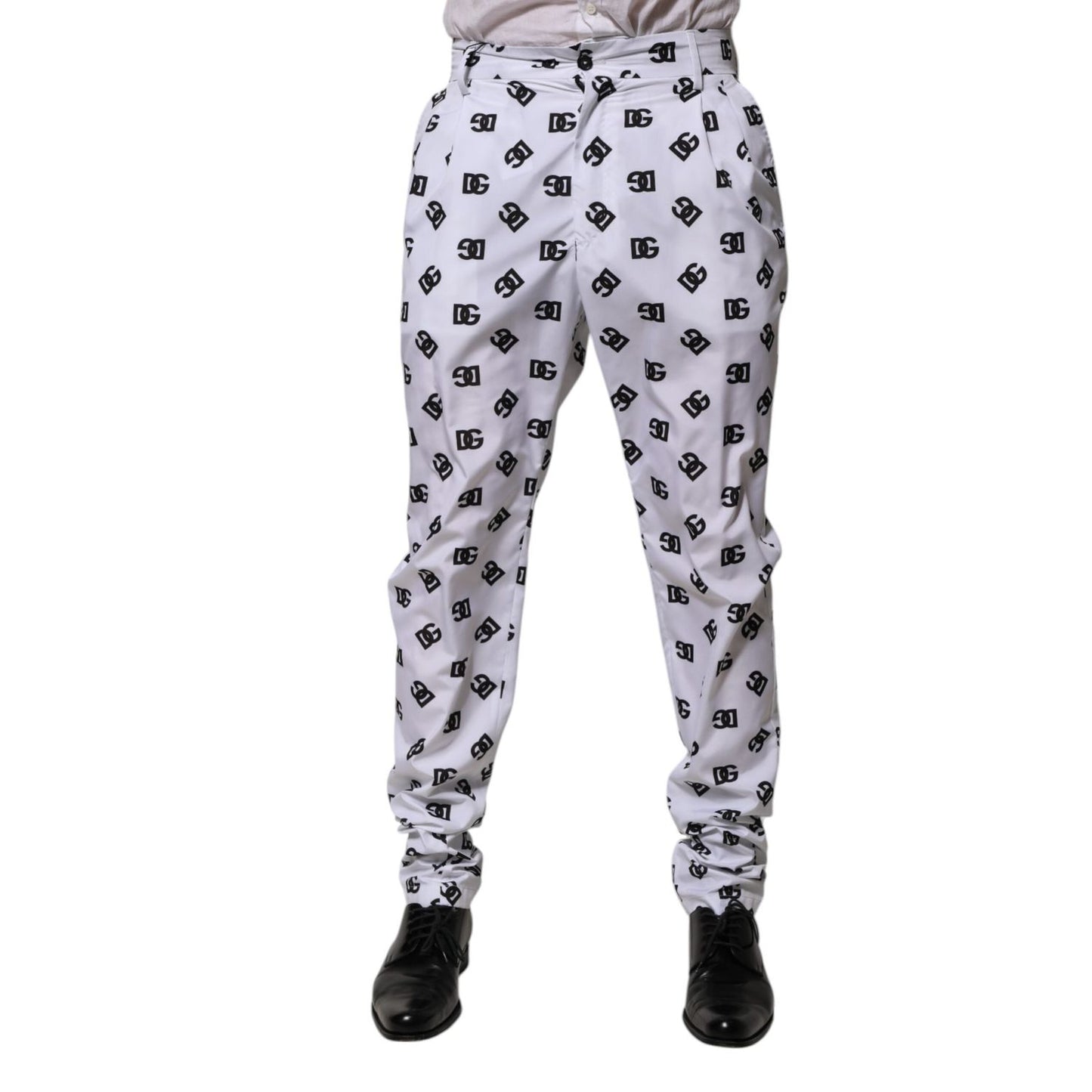 Dolce & Gabbana White Logo Cotton Skinny Denim Trouser Pants PAN76612-48