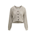 Brunello Cucinelli Cardigan in perforated knit BR-M8E389106C9593-M