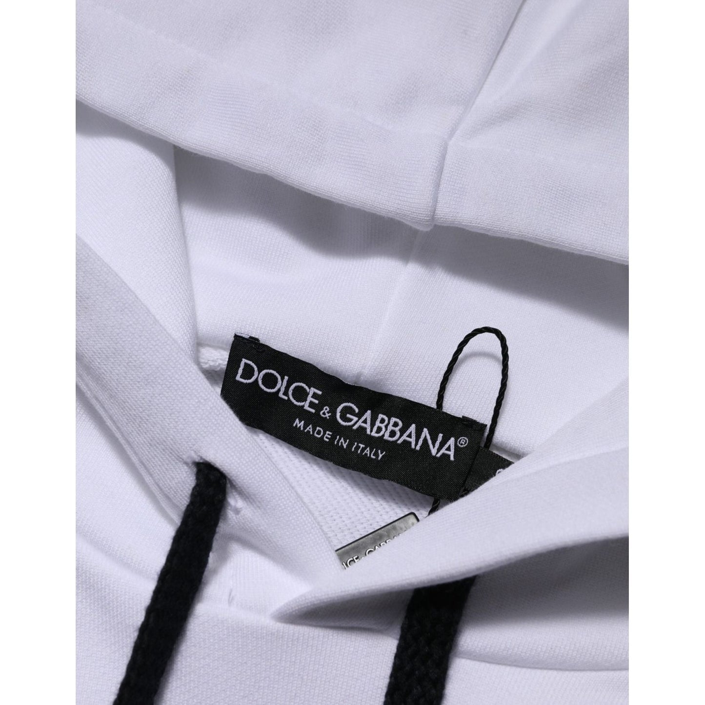 Dolce & Gabbana White Sacred Heart Hooded Sweatshirt Sweater TSH90619-48