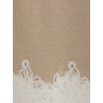 Fabiana Filippi Wool and lace Midi Skirt FA-GND215F395L5190158-IT44 | L