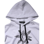 Dolce & Gabbana White Sacred Heart Hooded Sweatshirt Sweater TSH90627-50
