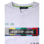 Dolce & Gabbana White Cotton Printed Short Sleeves T-shirt TSH90678-40