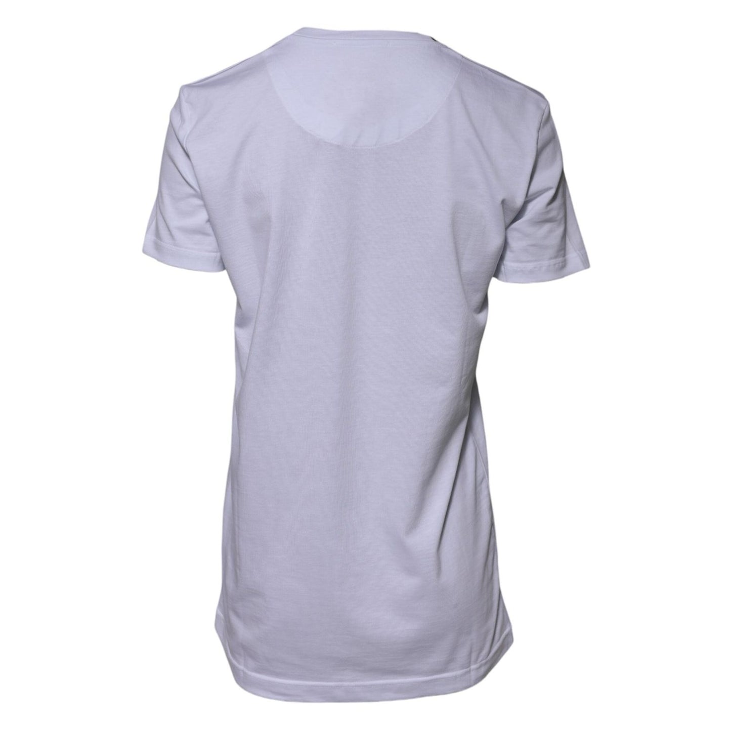 Dolce & Gabbana White Cotton Goodluck 2023 Crew Neck T-shirt TSH90621-44
