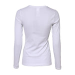 Dolce & Gabbana White Cotton Knit Round Neck Long Sleeves T-shirt TSH90726-2