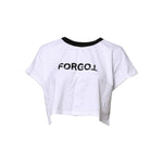 Dolce & Gabbana White Cotton Crew Neck Cropped Top T-shirt TSH91278-44
