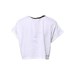 Dolce & Gabbana White Cotton Crew Neck Cropped Top T-shirt TSH91278-44