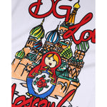 Dolce & Gabbana White DG Loves Moscow Crew Neck T-shirt TSH90690-48