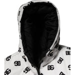 Dolce & Gabbana White DG Monogram Hooded Puffer Jacket JKT41555-2