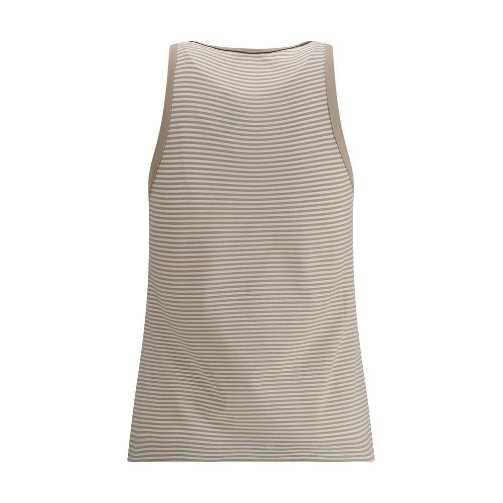 Brunello Cucinelli Striped Tank Top BR-MP928EO510C7015-XS