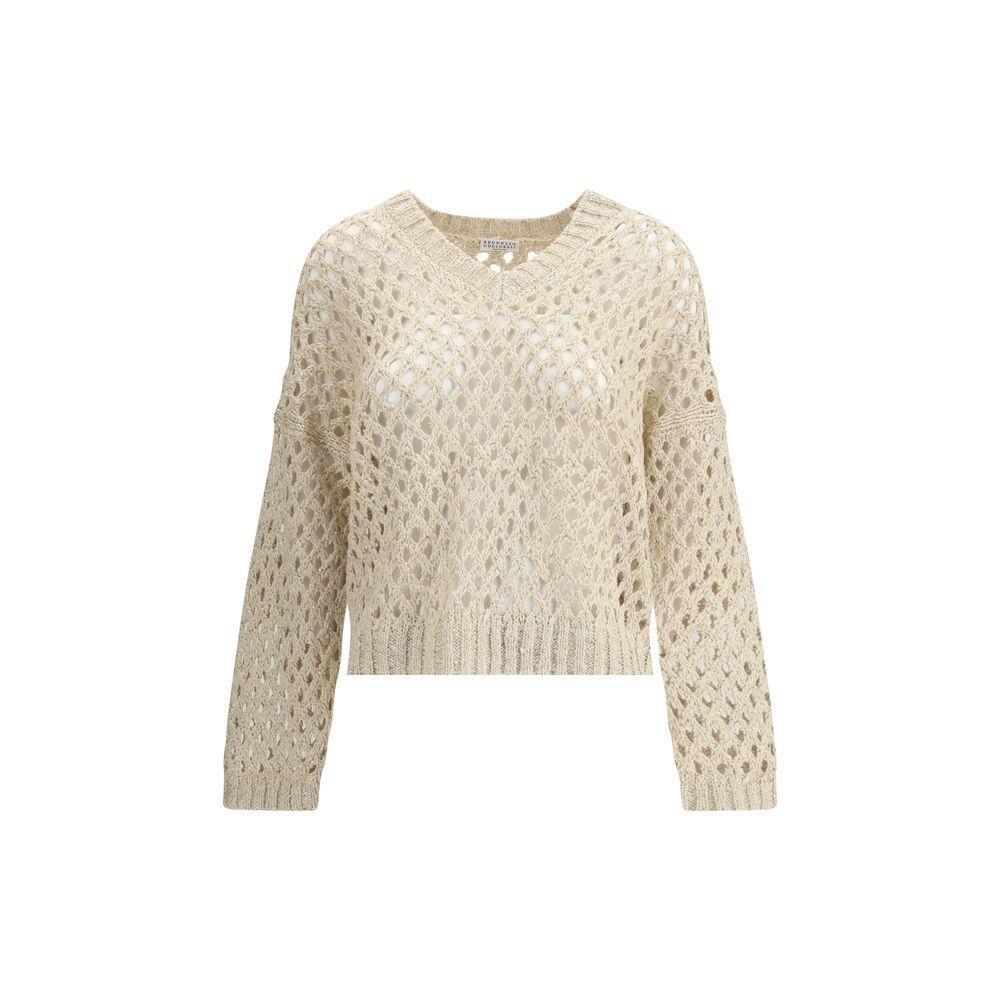 Brunello Cucinelli Mesh Sweater BR-MEA338202CBU80-L