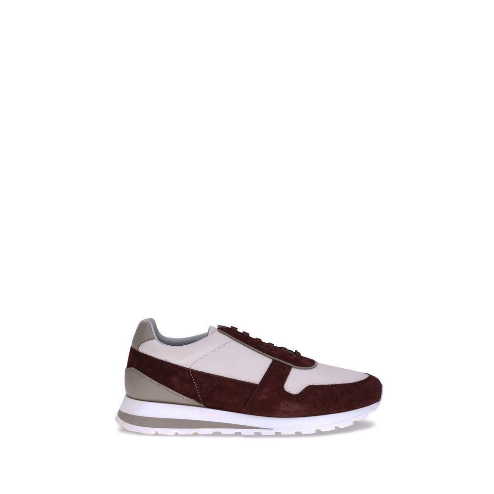 Brunello Cucinelli Leather Sneakers BR-MZUESLA289CAW51-EU45/US12