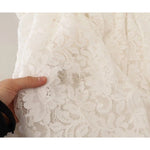 Dolce & Gabbana White Flower Lace Corsage Long Maxi Dress DR28069-46