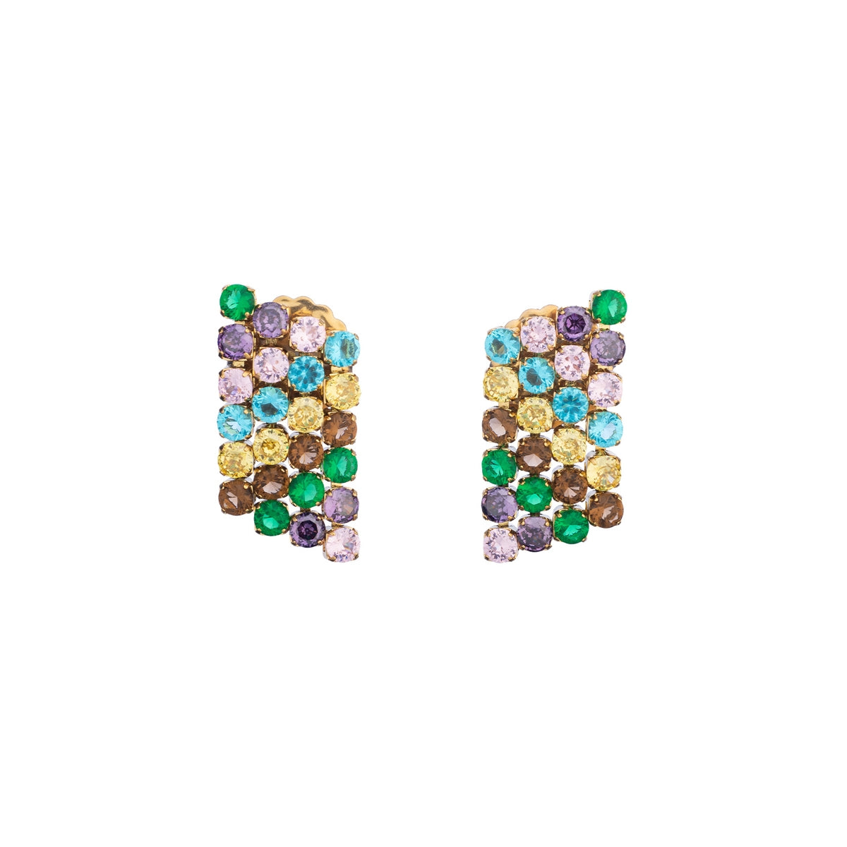 AN JEWELS JEWELRY Mod. AB.EP033 colorful gemstone earrings