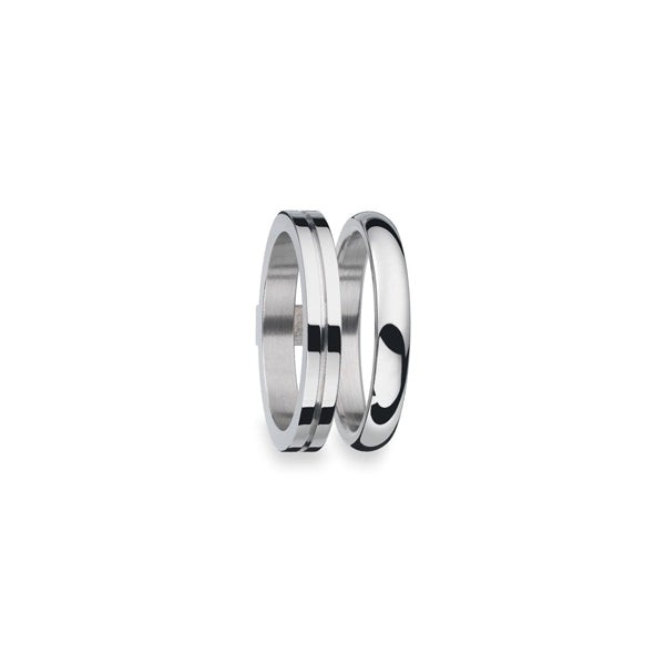 AN JEWELS JEWELRY Mod. AR.R2NS05S-9 silver rings set