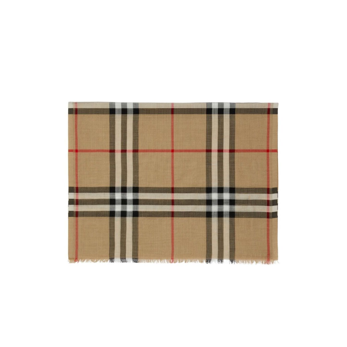 Burberry Check wool and silk scarf Scarves Hats & Gloves