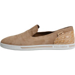 Dolce & Gabbana Beige Suede Caiman Loafers Slippers Shoes MV6246-42