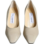Dolce & Gabbana Beige Suede Leather High Heels Pumps Shoes LA11708-39