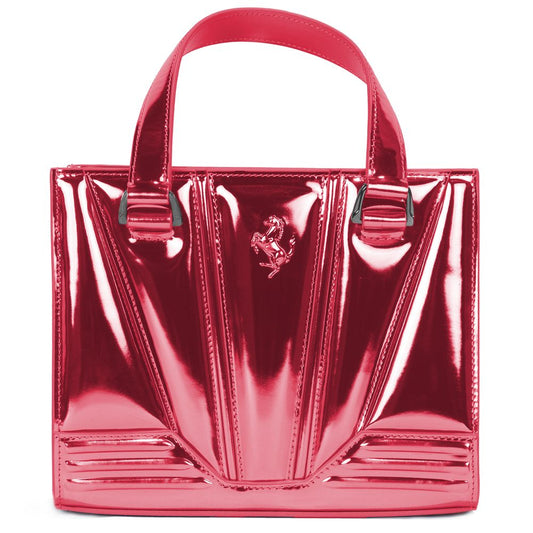 Ferrari Fuchsia Leather Handbag