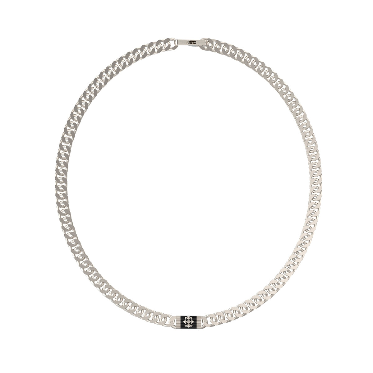 Elegant silver necklace from GUESS JEWELS JEWELRY Mod. JUMN05064JWSTT-U collection, featuring a classic chain design.