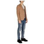 Gianni Lupo Beige Cotton Blazer GI-14787200309-IT44 | S