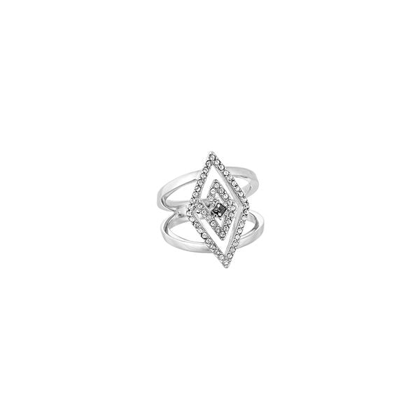 Elegant diamond-shaped ring from KARL LAGERFELD JEWELS JEWELRY Mod. 5483681 collection, featuring intricate design details.