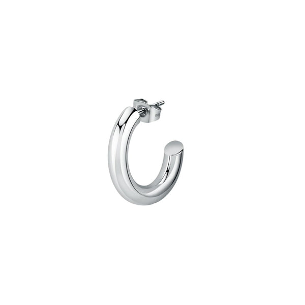 Silver hoop earring from LA PETITE STORY JEWELRY Mod. LPS02AQM07
