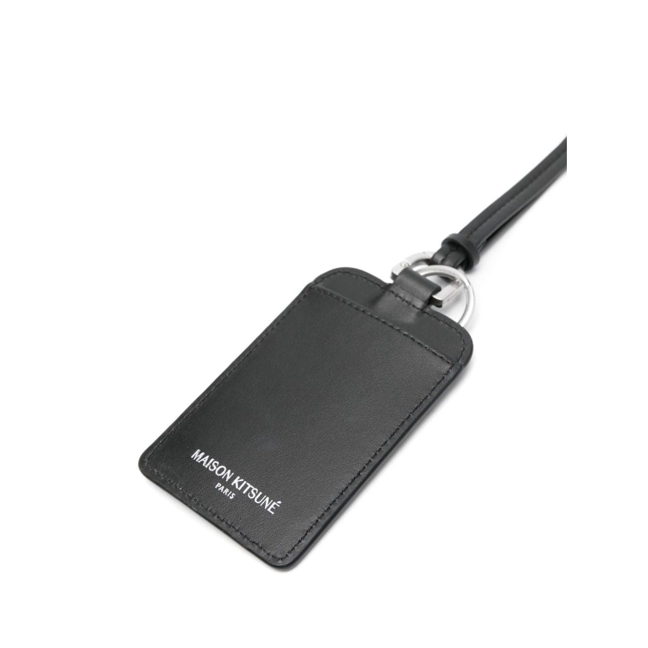 Maison Kitsuné Fox Head leather neck cardholder