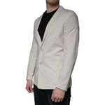 Paolo Pecora Milano Beige Single Breasted Dress Formal Coat Blazer JKT41244-46
