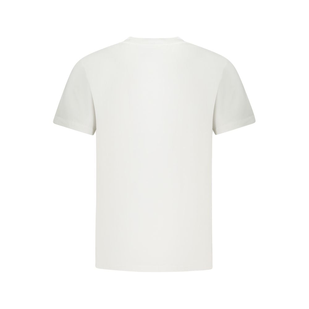 Vans White Cotton T-Shirt, short sleeve, classic fit, crew neck with logo print.