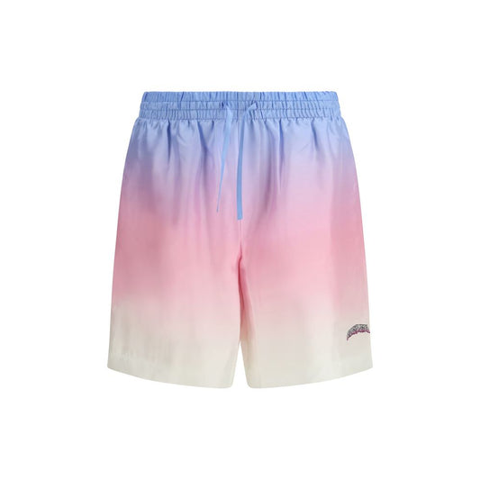 Casablanca Multicolor Silk Bermuda Shorts