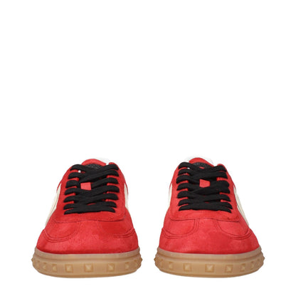 Valentino Garavani Red Leather Low Top Sneakers