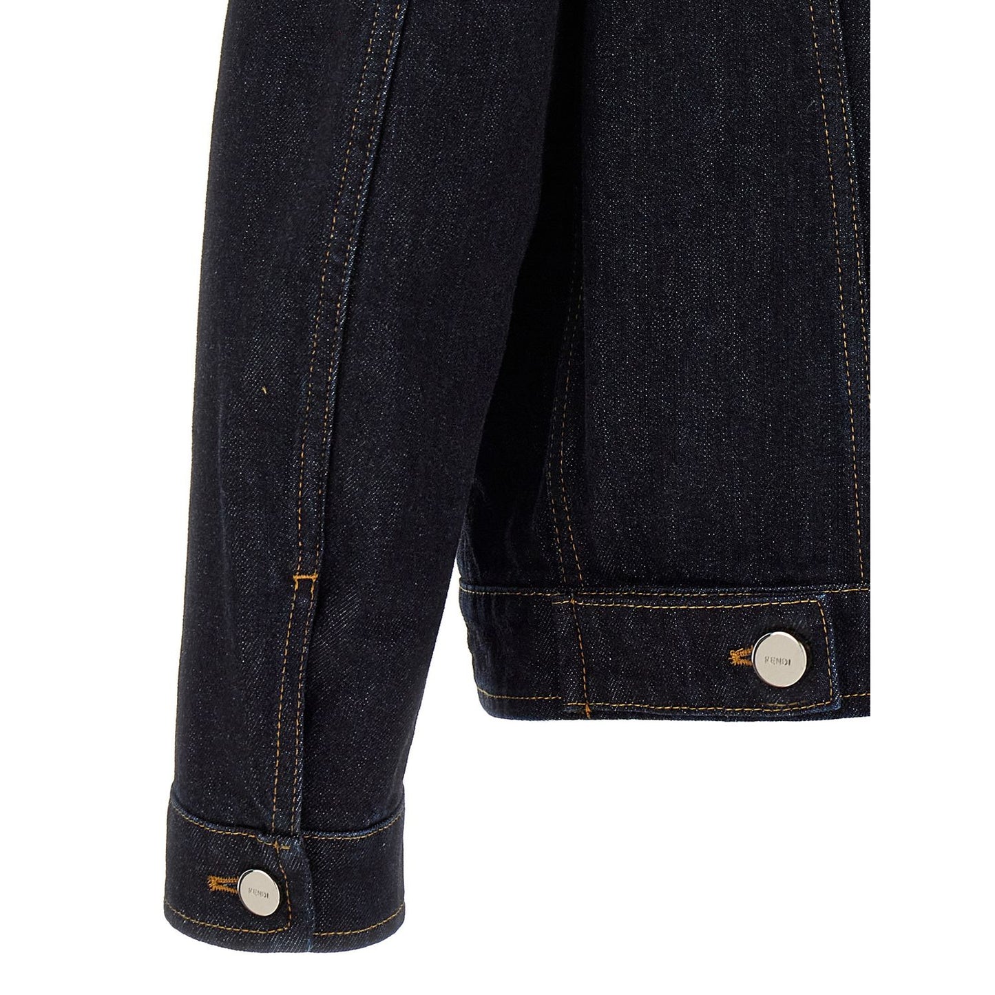 Fendi Blue Cotton Denim Jacket