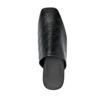 Balenciaga debossed-logo leather mules Sandals