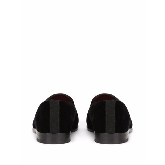 Dolce & Gabbana DG logo velvet slippers Moccasins