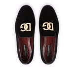 Dolce & Gabbana DG logo velvet slippers Moccasins