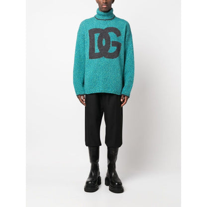 Dolce & Gabbana intarsia-knit logo jumper Topwear